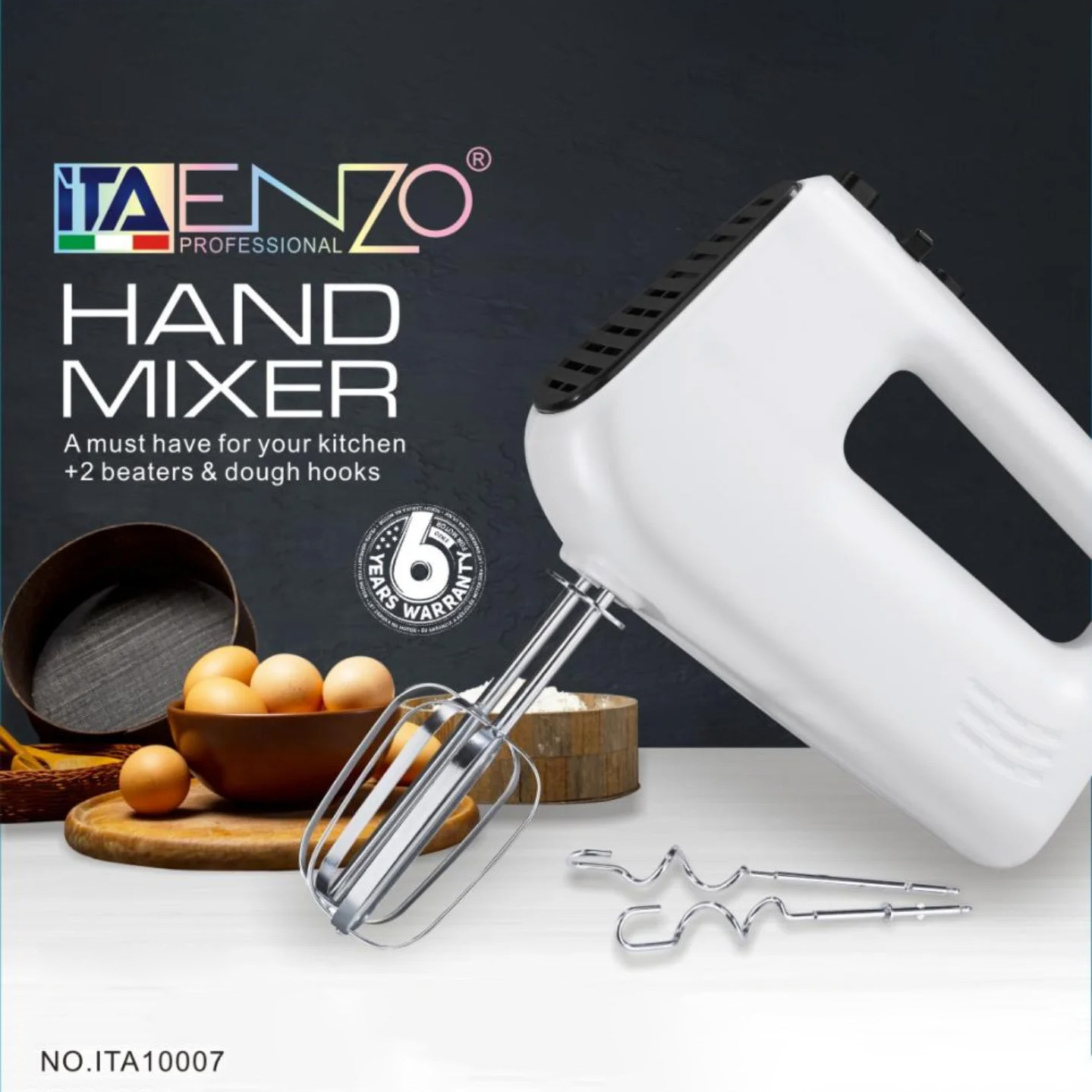 ENZO PROFESSIONAL HAND MIXER 200W