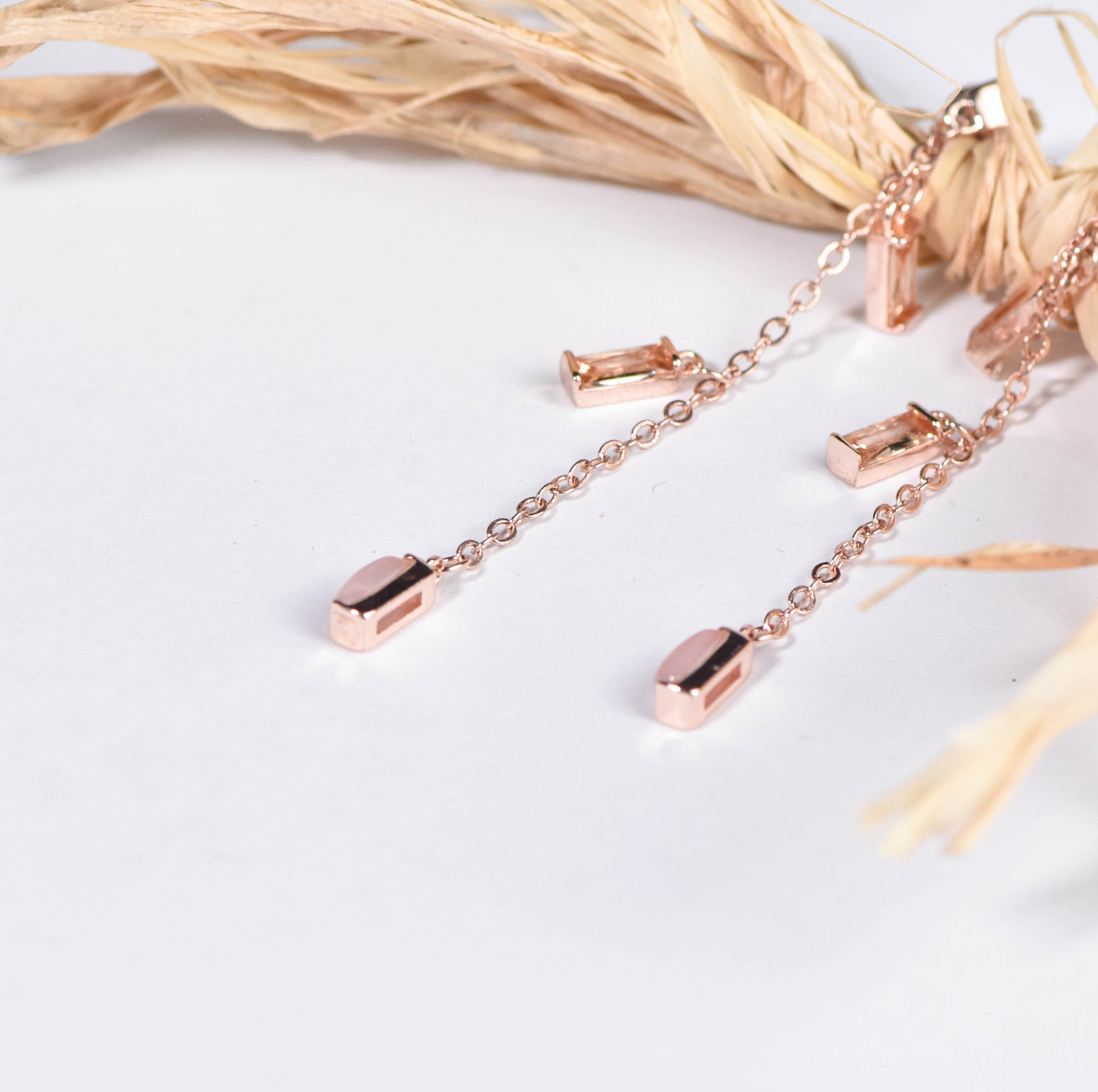 LINNEA ROSE QUARTZ EARRINGS