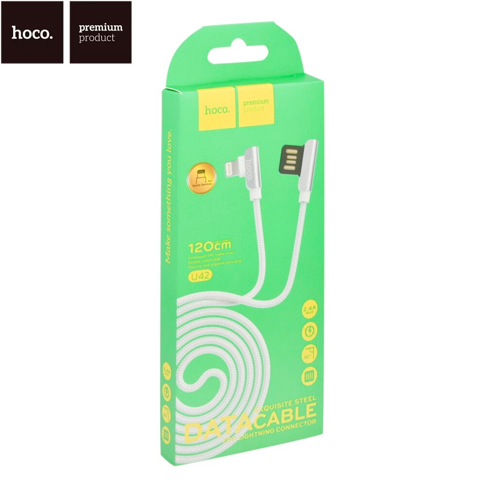 Câble USB vers Lightning « U42 Exquisite steel » de synchronisation des données de charge