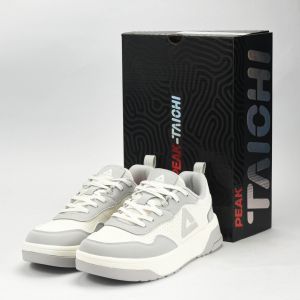 PEAK SPORTS SHOES-WHITE/GREY