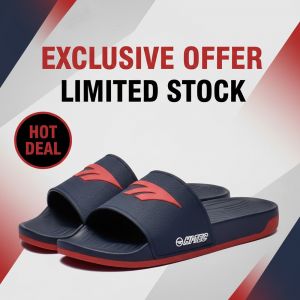HI TEC CORE SLIDE NAVY FLAME SCARLET