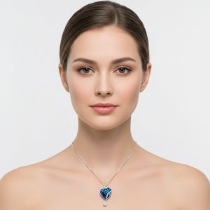 Ocean Blue Heart Pearl