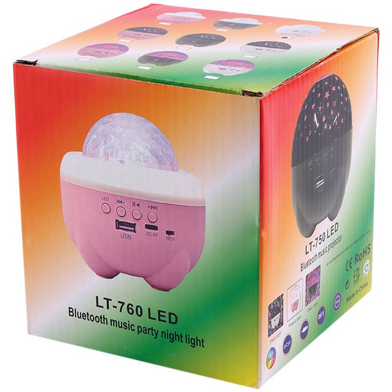 جهاز عرض ضوئي ليلي ومكبر صوت بلوتوث (LT-760 LED)
