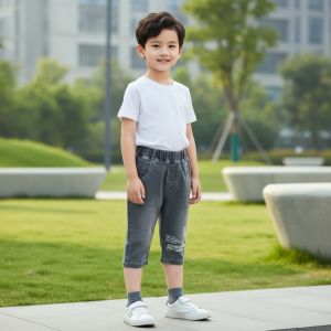 Pantalon jeans GRIS LD FAMOUS BRARO POP FASHION