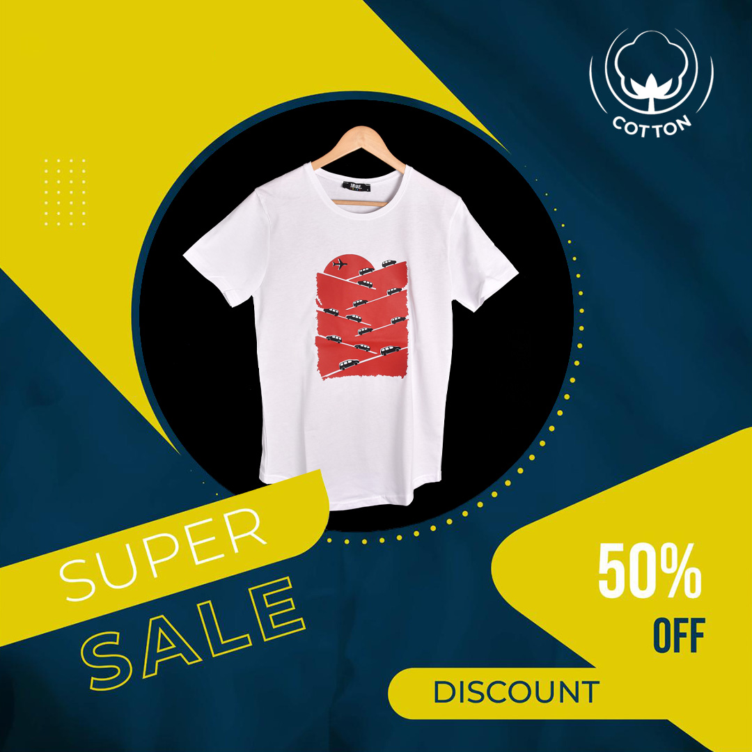 T-shirt BLANC 2 LOGO ROUGE MOTIF VOITURES