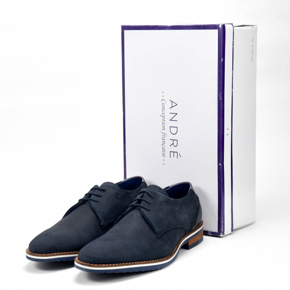 ANDRÉ CHAUSSURE CLASSIQUE HOMME GRILLE MARINE