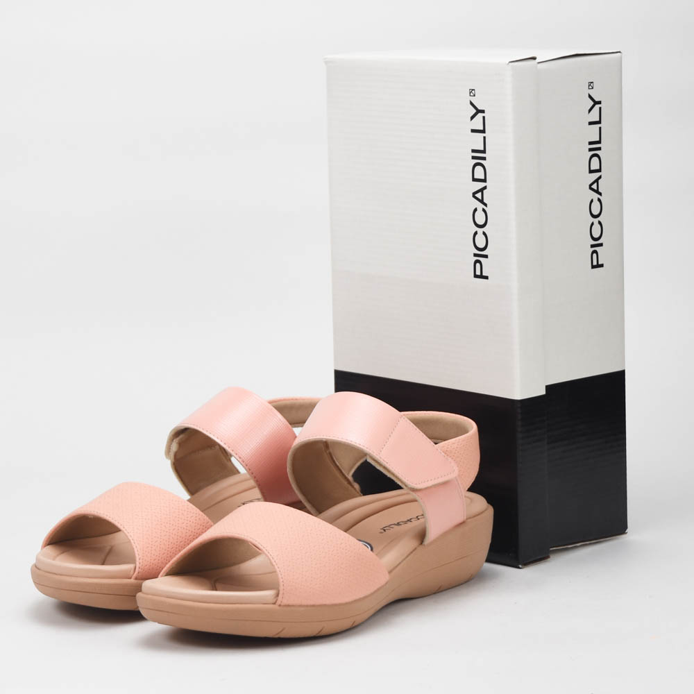 PICCADILLY Sandales Femme Fascite Anabela Médio Brule